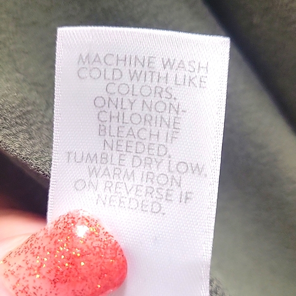 J. Jill-Button Up Collared Blouse Olive Green-Size XLarge - Picture 4 of 15